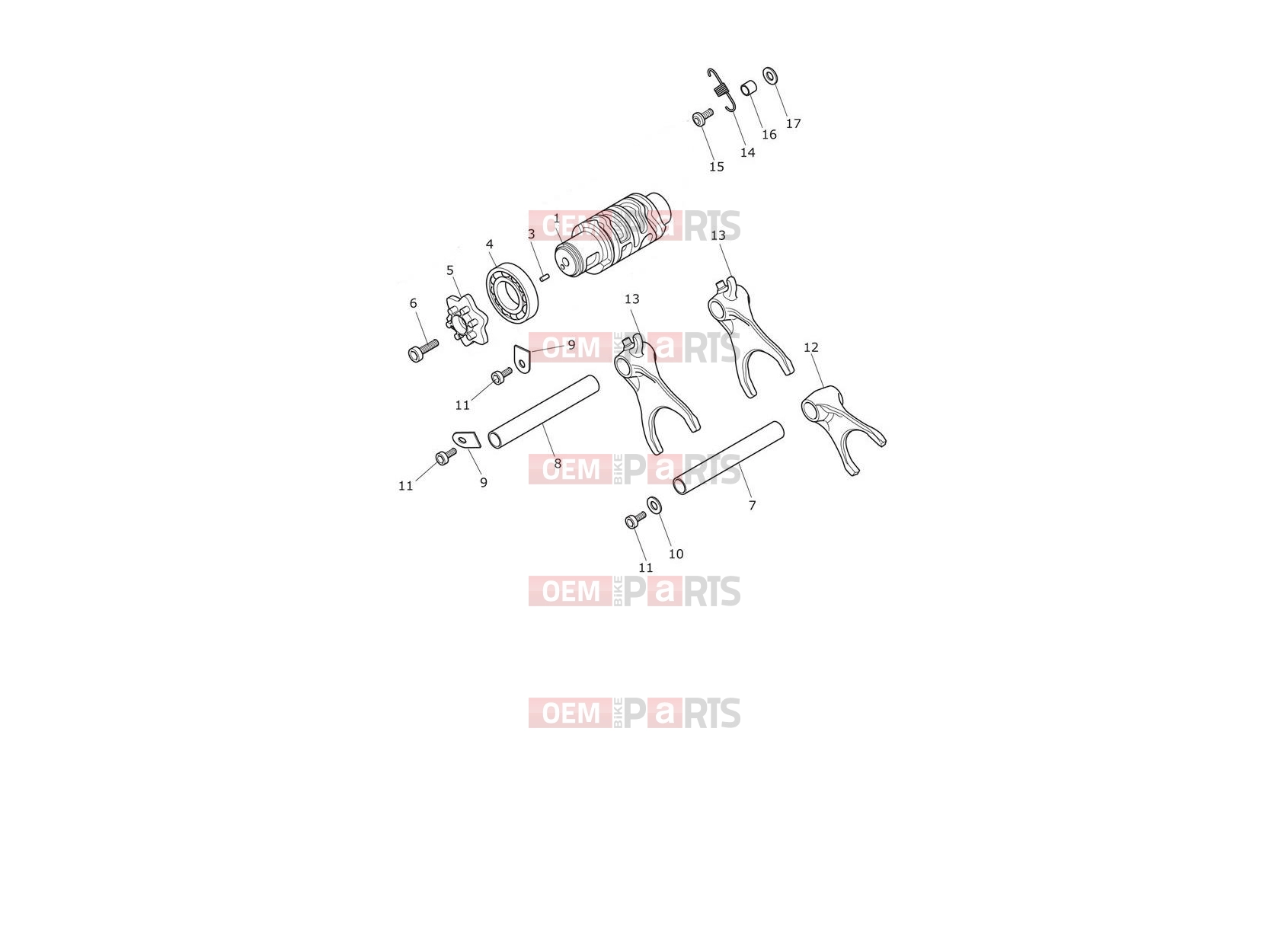 Triumph 2026 Trident 800 Gear Selector Drum