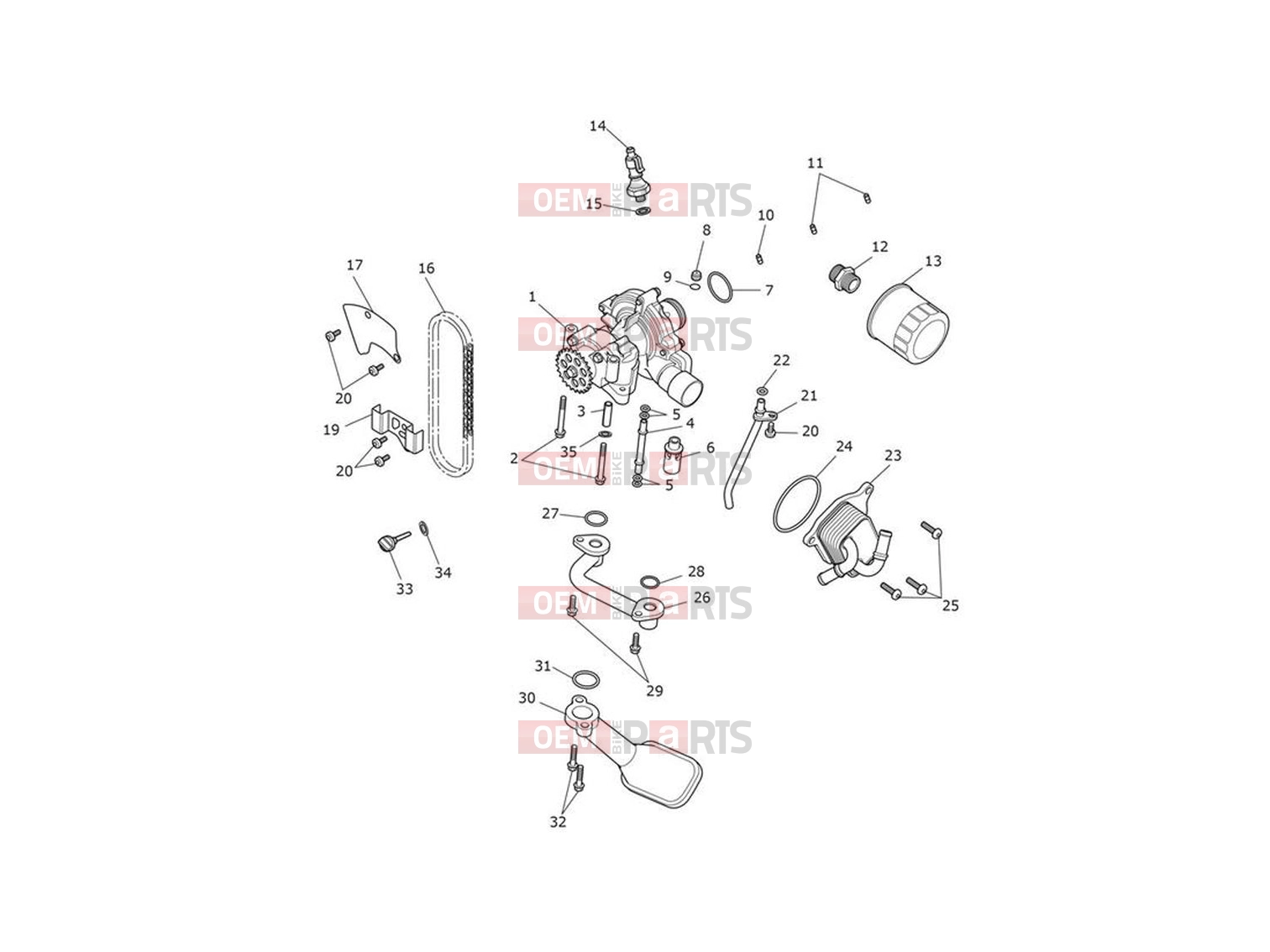 Triumph 2024 Trident 660 Lubrication System