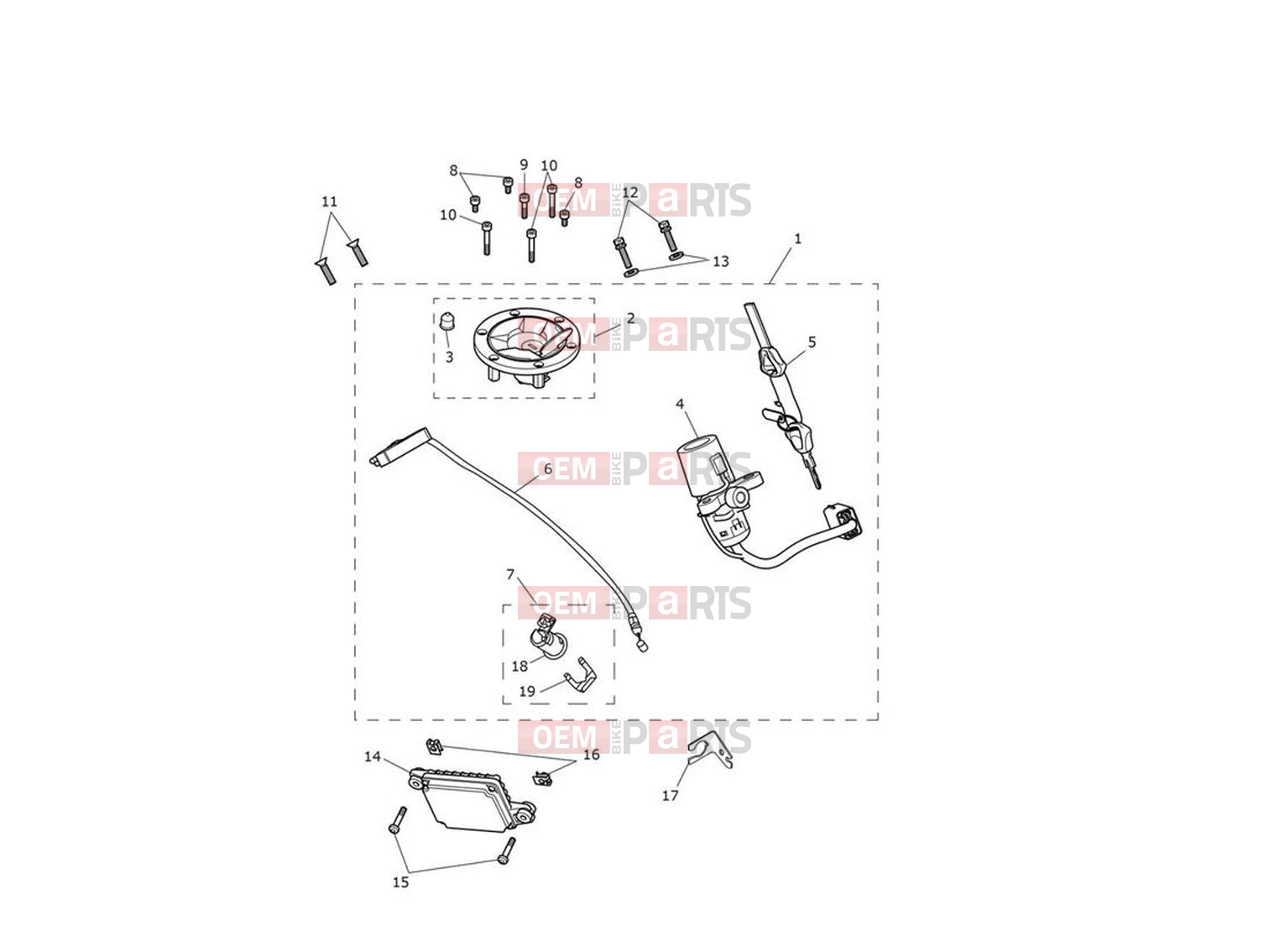 Triumph 2024 Trident 660 Lockset