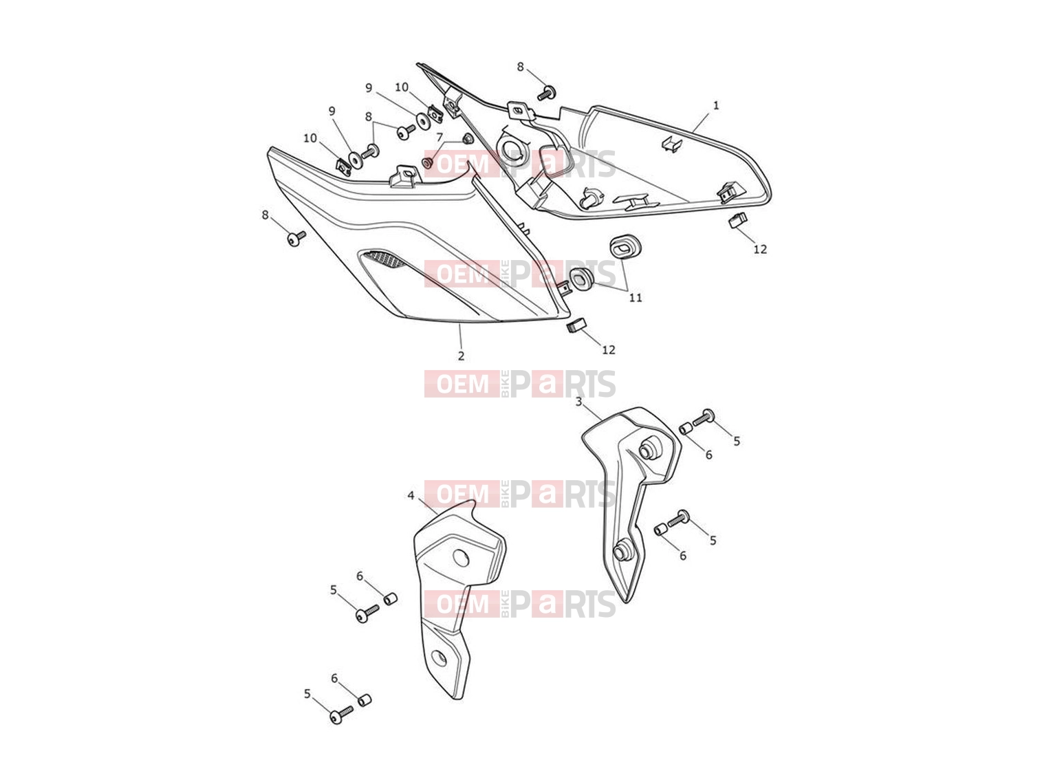Triumph 2024 Trident 660 Side Fairings