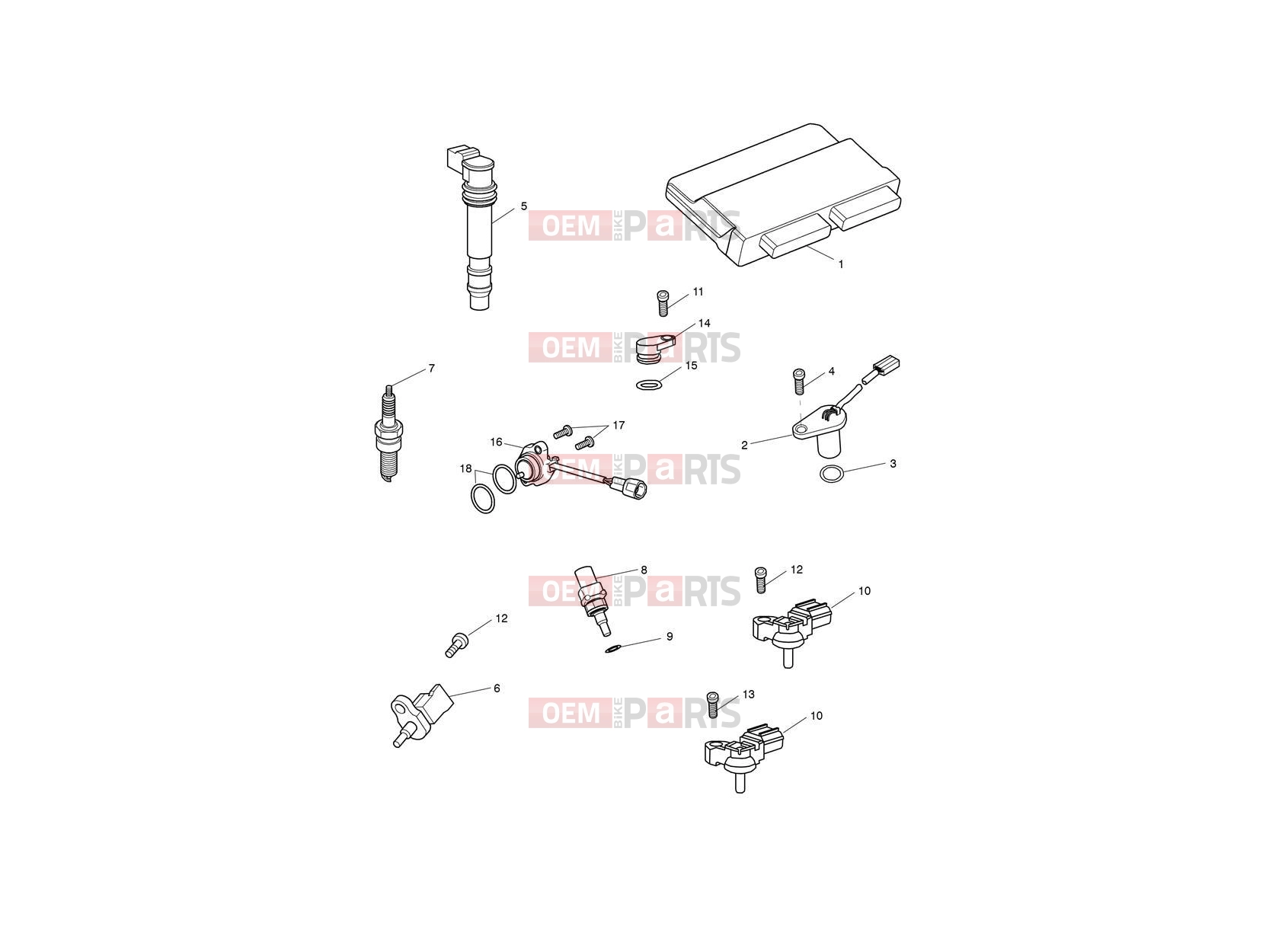 Triumph 2018 SPEED TRIPLE R - 735337 > Engine Management System