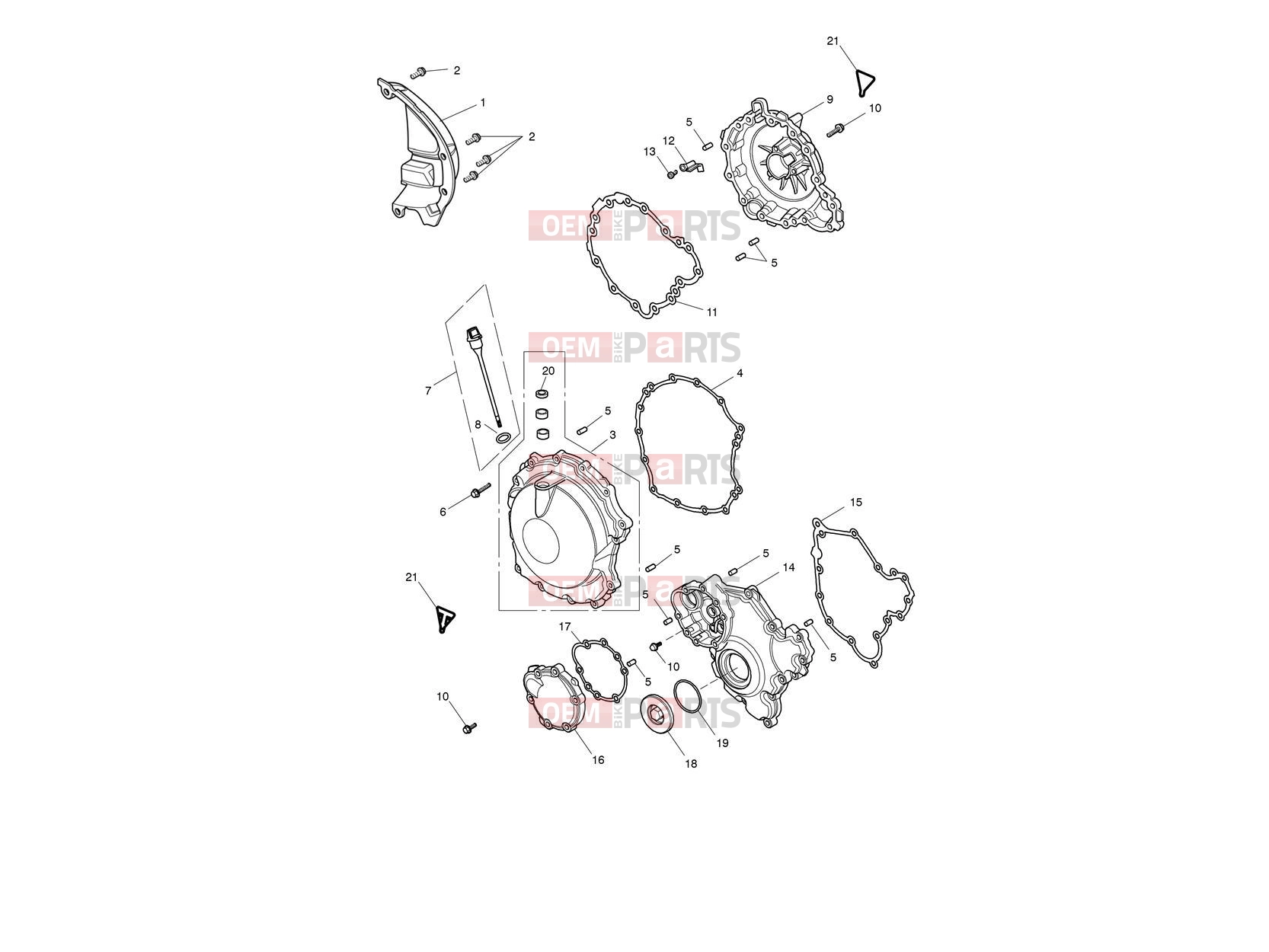 Triumph 2018 SPEED TRIPLE R - 735337 > Engine Covers