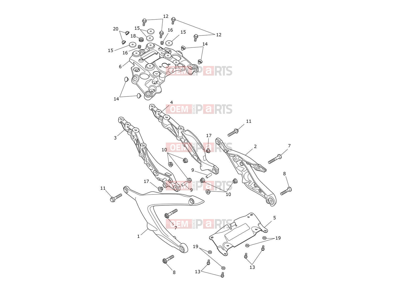 Triumph 2024 ROCKET 3 STORM R Rear Subrame
