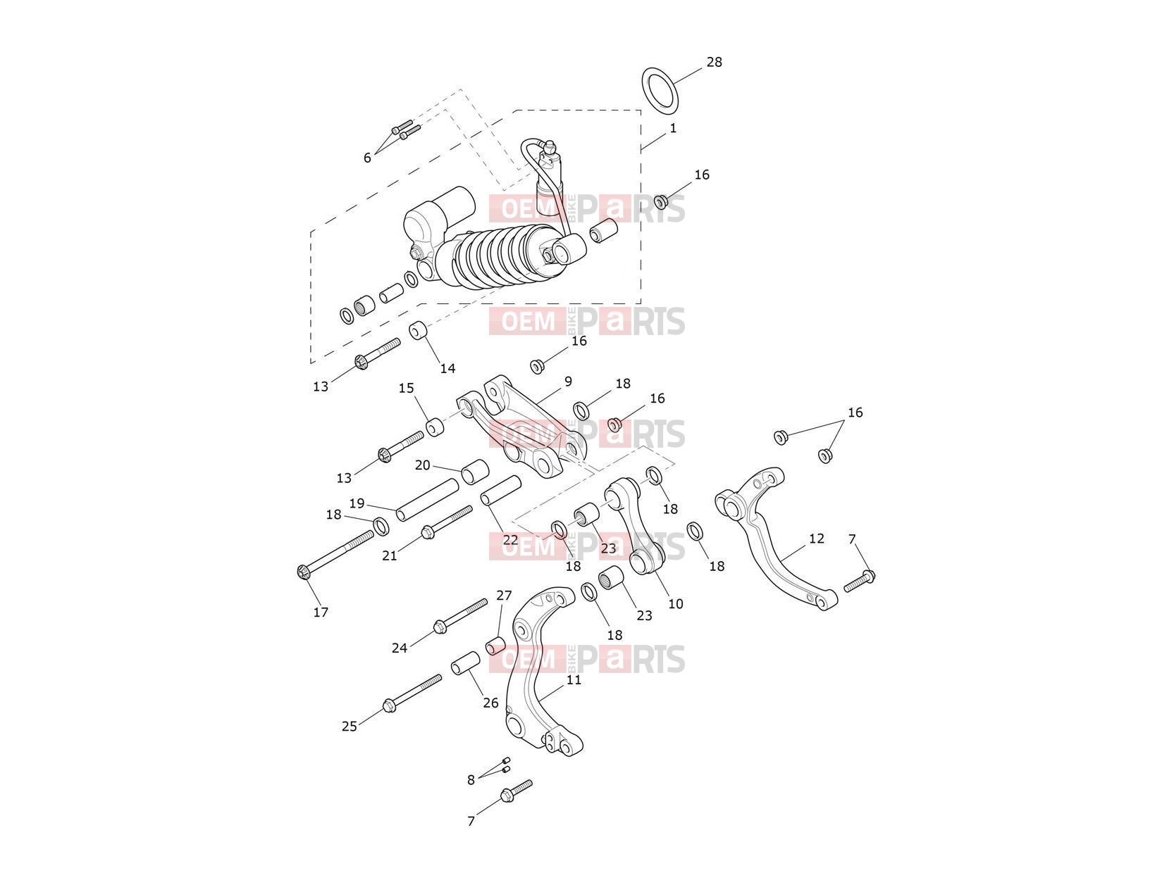 Triumph 2026 ROCKET 3 STORM R RSU & Linkage