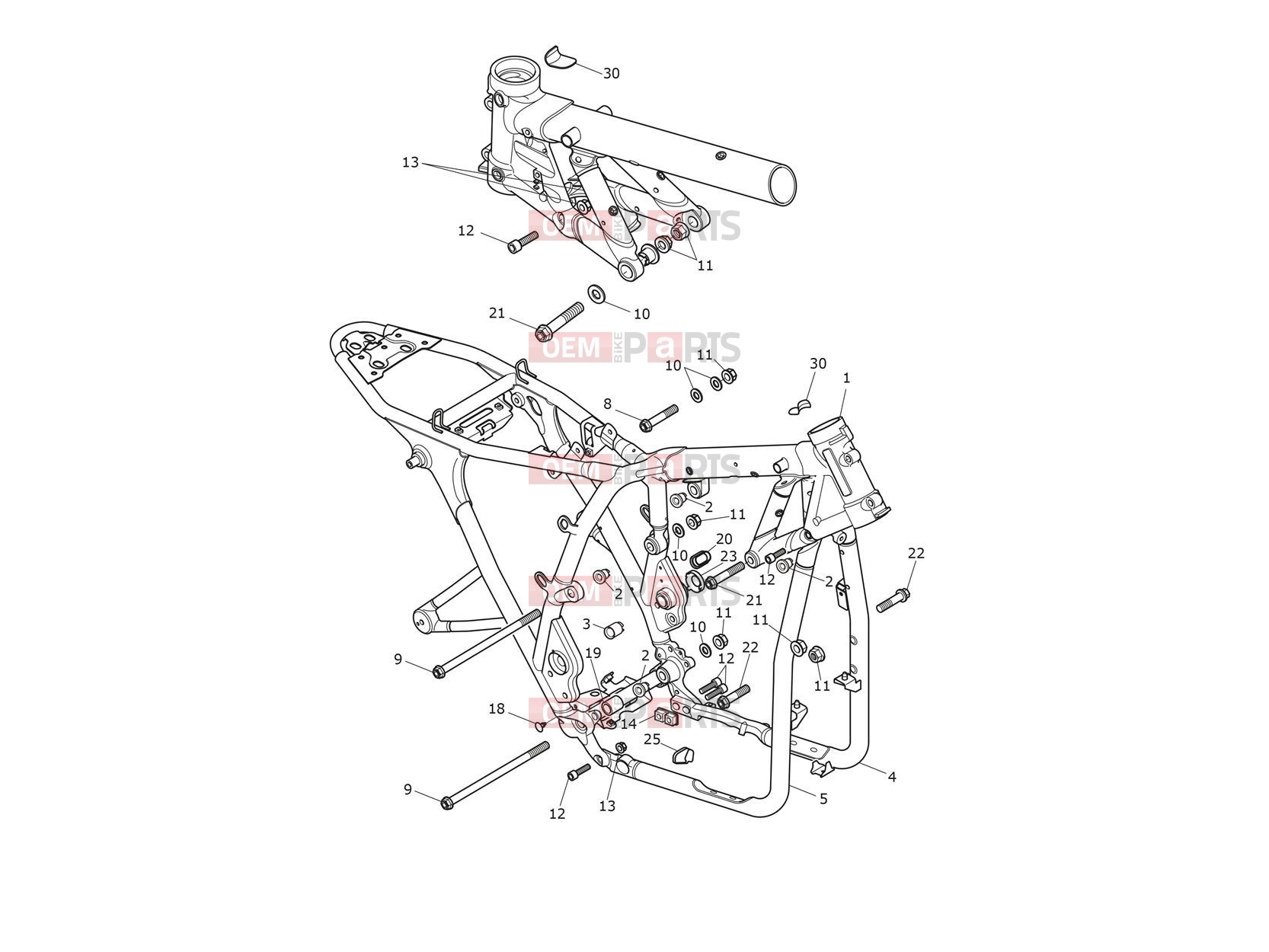 Triumph 2025 SPEED TWIN 1200 Main Frame Assembly