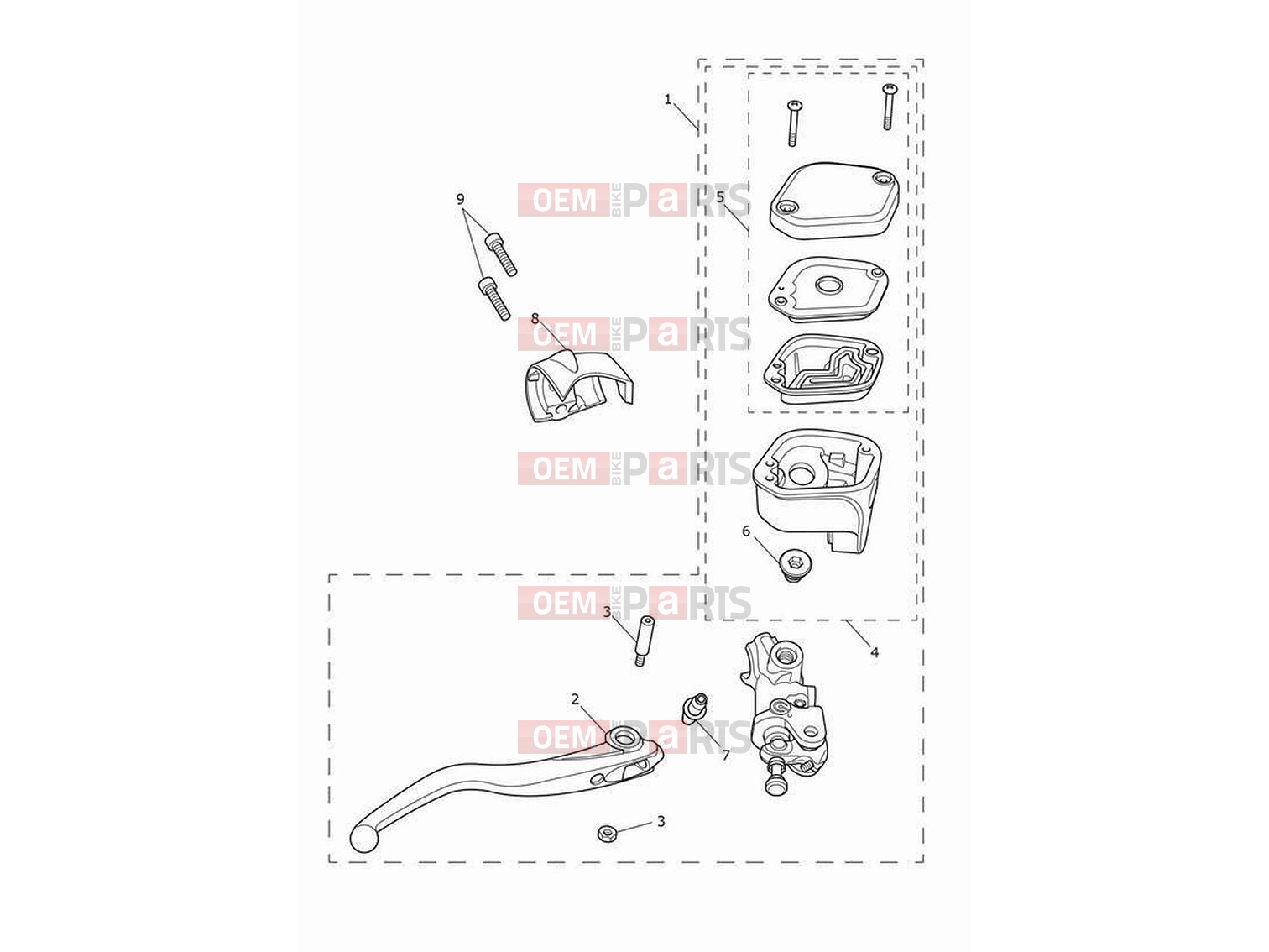 Triumph 2022 Rocket 3 R Front brake master cylinder