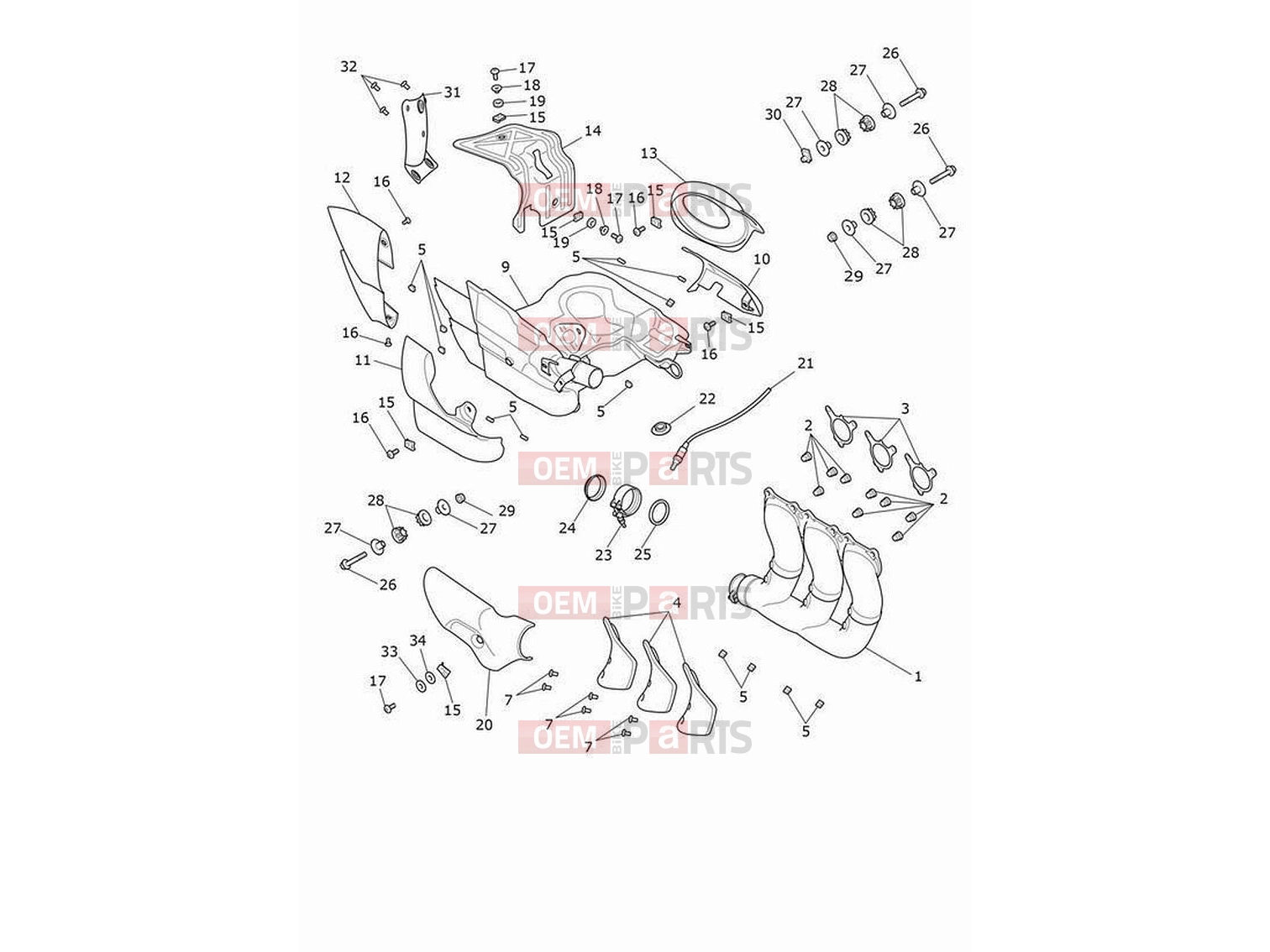 Triumph 2022 Rocket 3 R Exhaust system