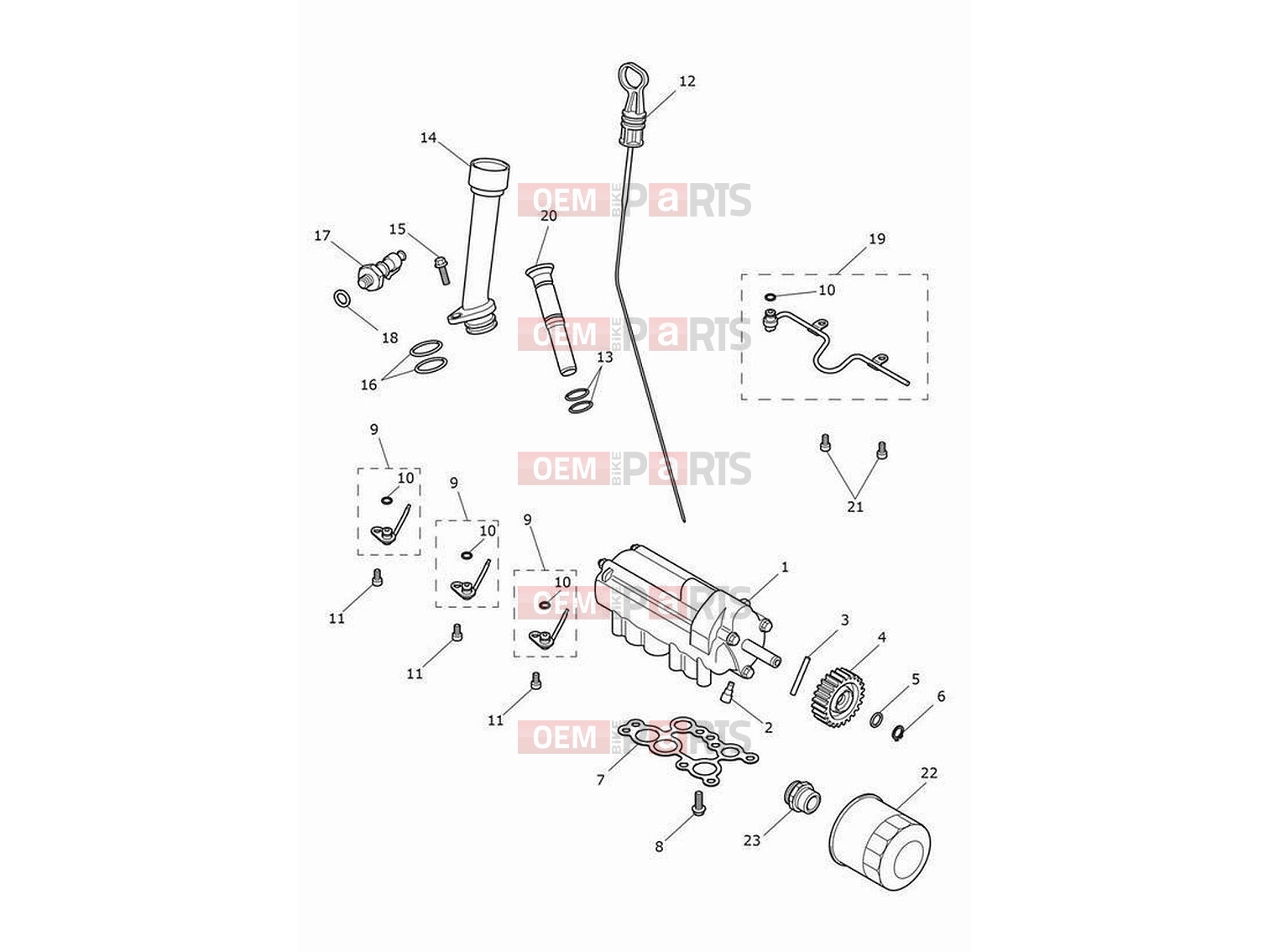Triumph 2022 Rocket 3 R Lubrication system