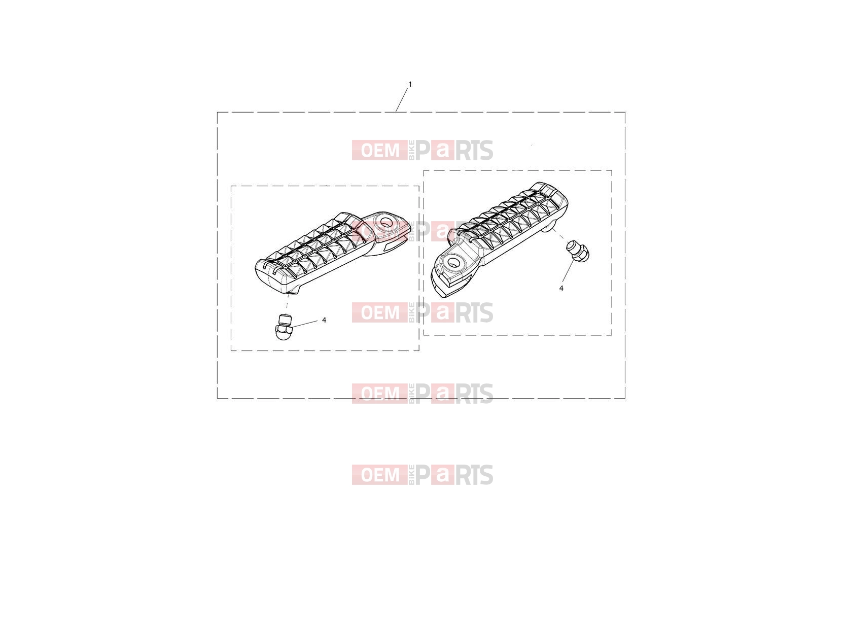Triumph 2023 Thruxton RS Front Footrest, Pair