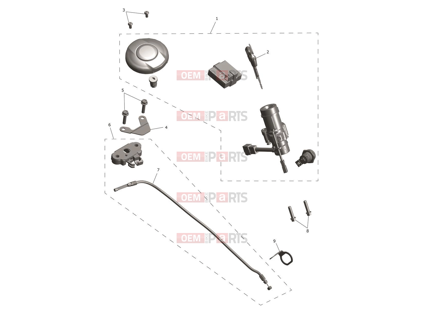 Triumph 2025 Speed 400 Lockset
