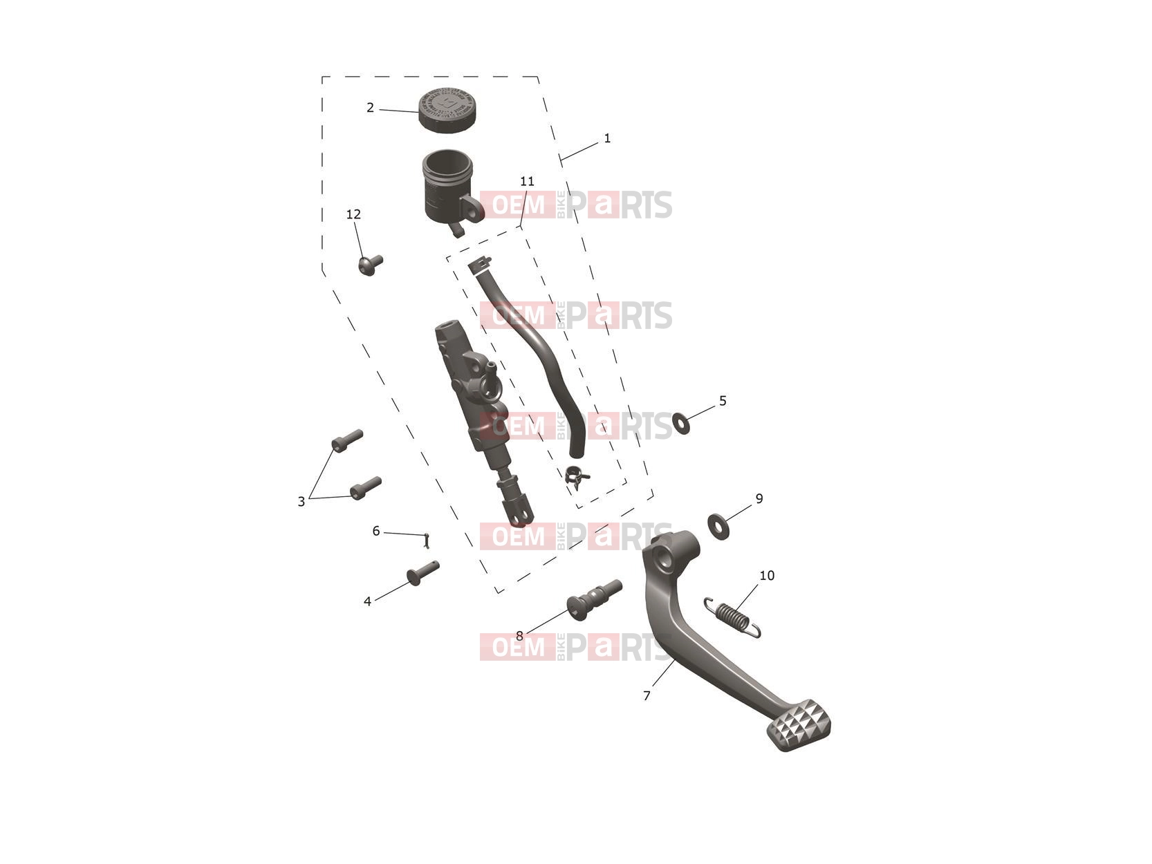 Triumph 2026 SPEED 400 Rear Master Cylinder