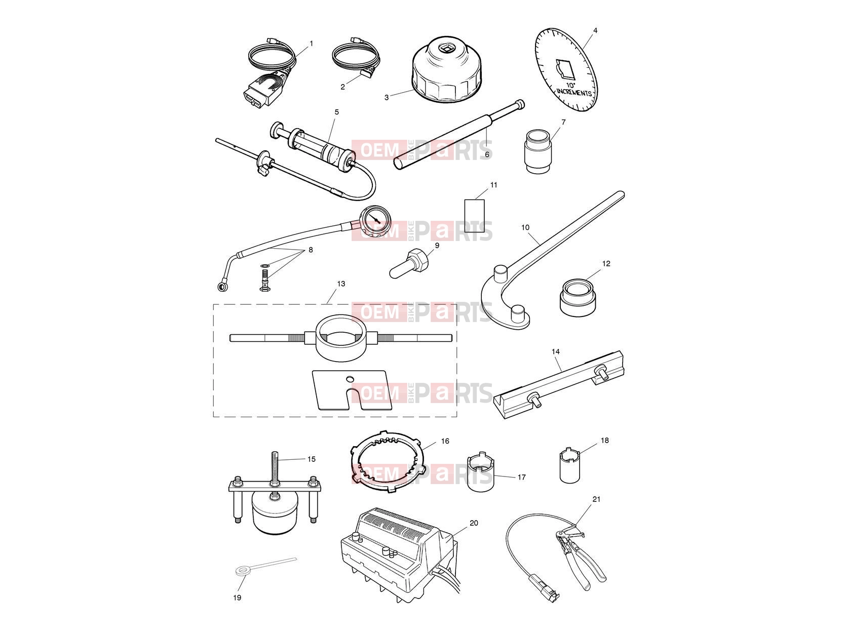 Triumph 2016 ROCKET III, CLASSIC & ROADSTER Service Tools