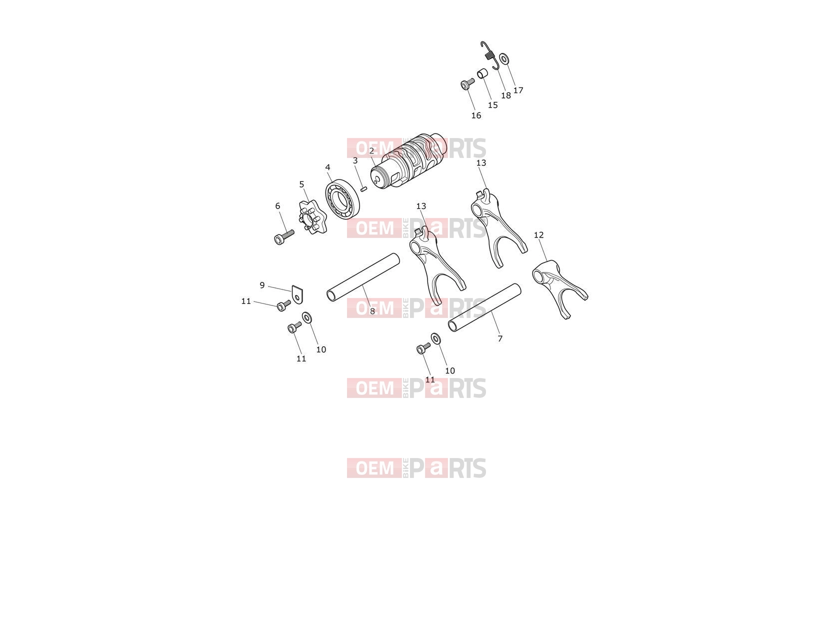 Triumph 2021 TIGER 900 Gear Selector Drum