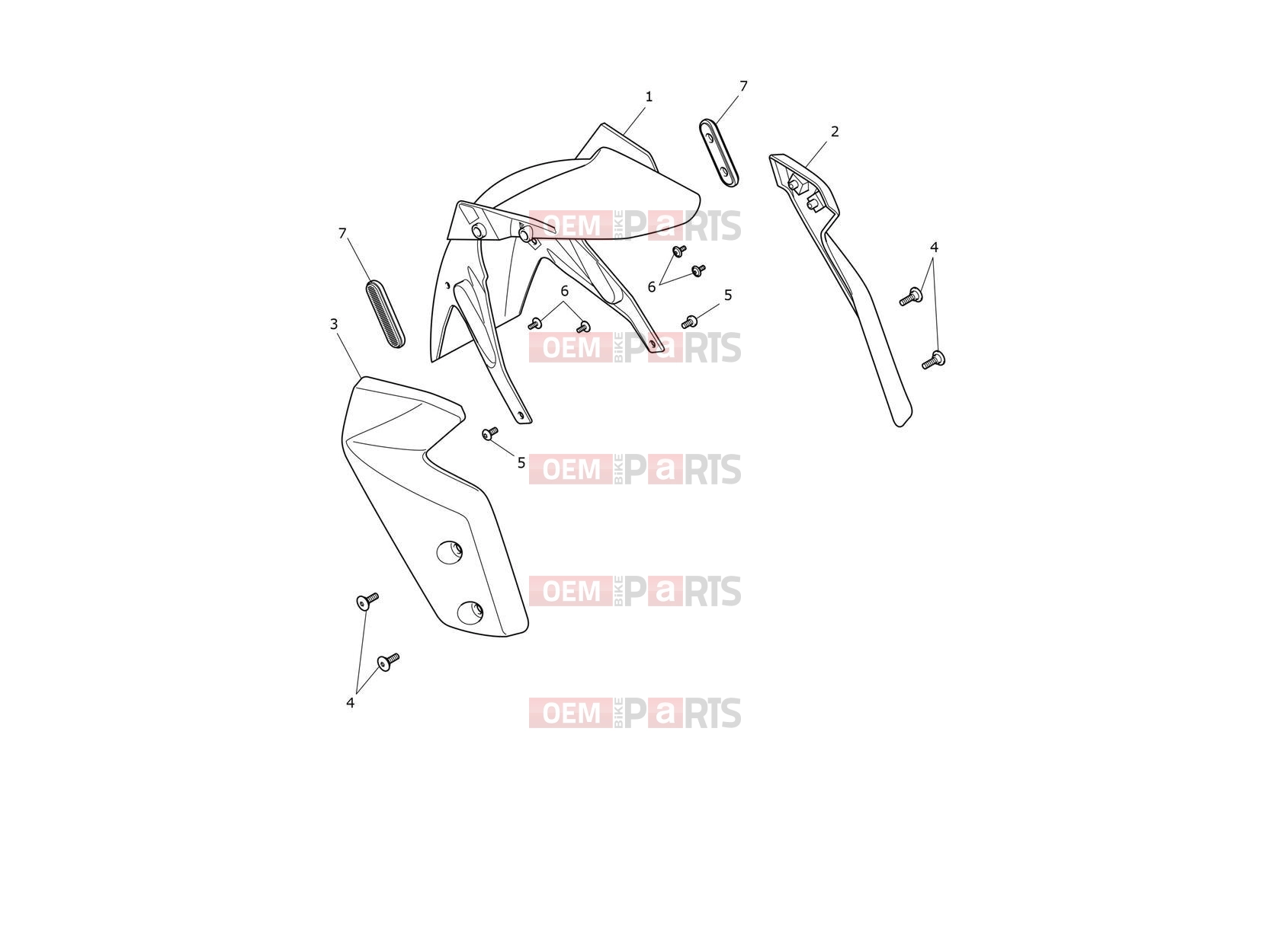 Triumph 2021 TIGER 900 Front Mudguard