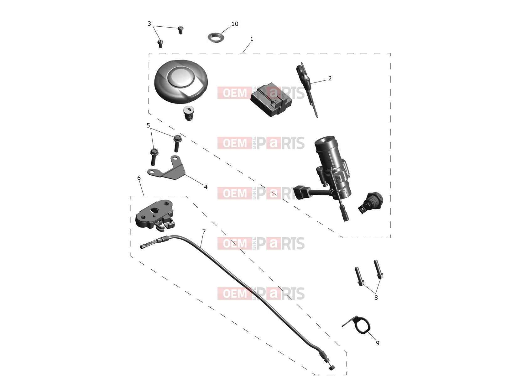 Triumph 2026 THRUXTON 400 Lockset