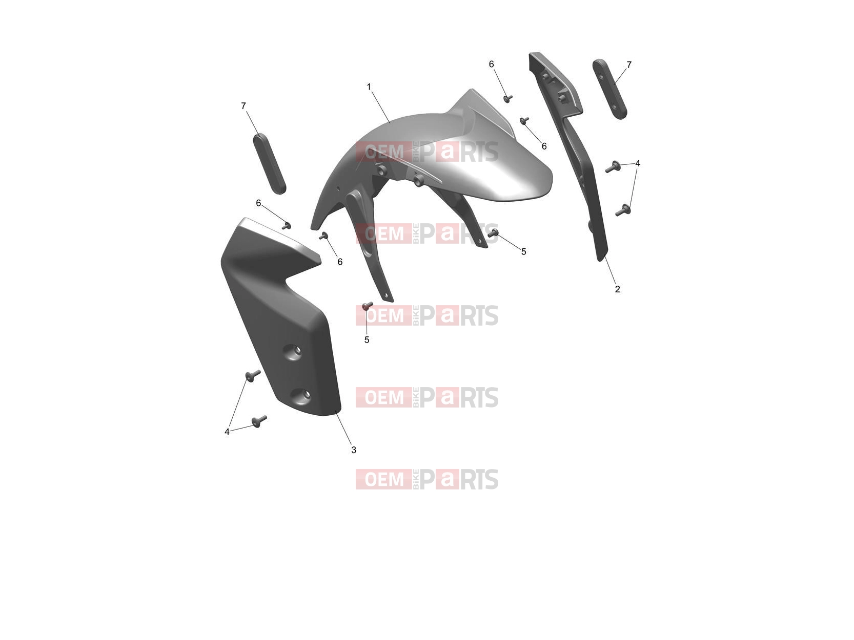 Triumph 2026 TIGER 900 Alpine Front Mudguard