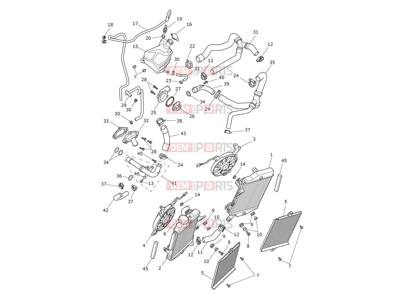 Triumph 2026 TIGER 900 Alpine Cooling System