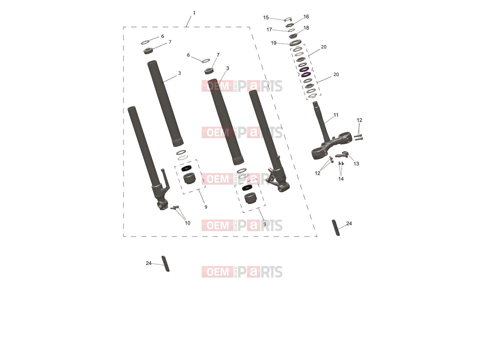 Triumph 2026 SCRAMBLER 400 XC Front Forks
