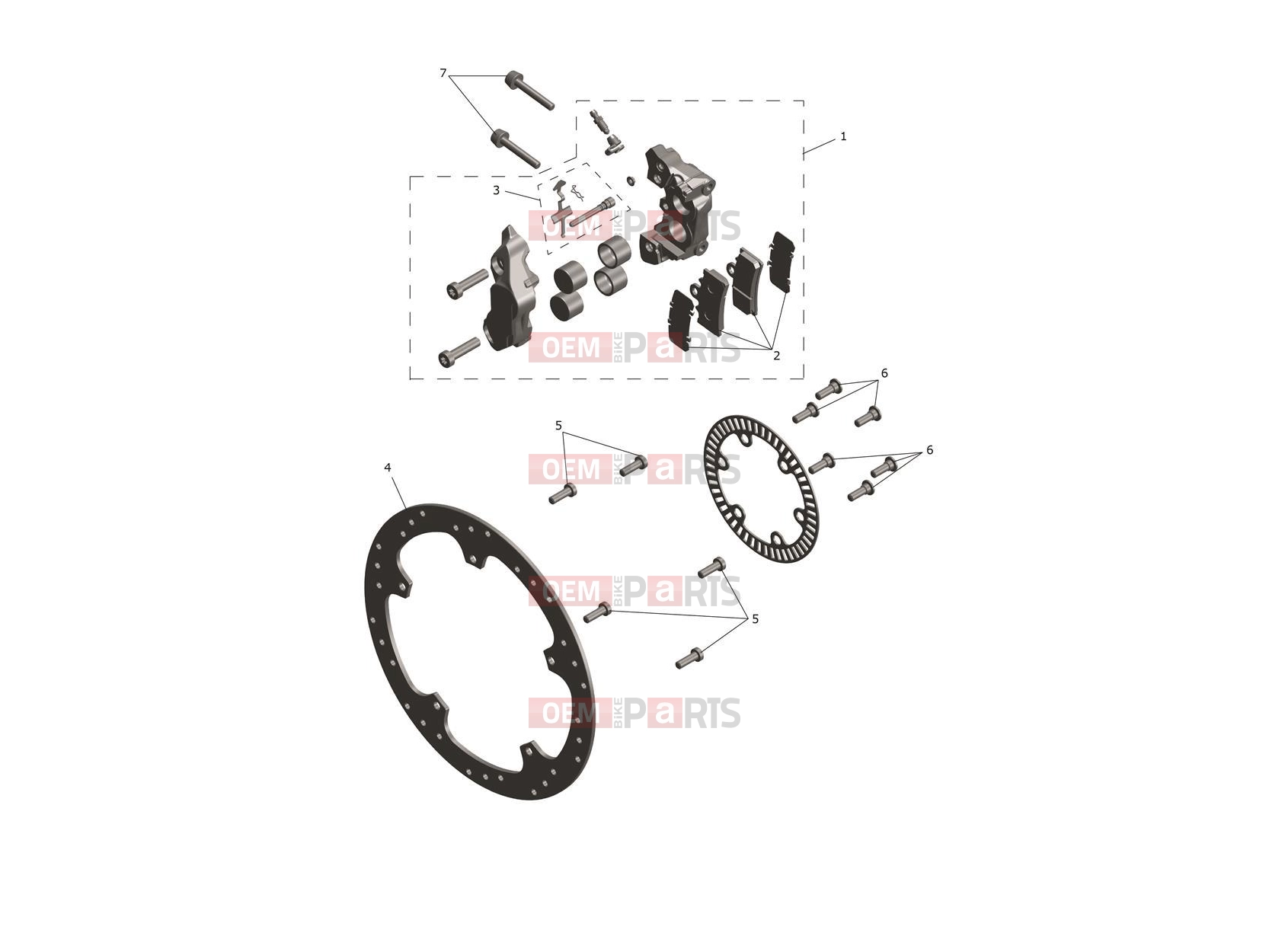 Triumph 2026 SCRAMBLER 400 XC Front Caliper & Disc