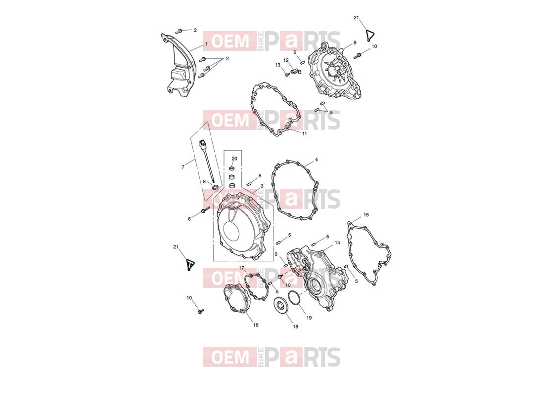 Triumph 2017 SPEED TRIPLE S 735438 > Engine Covers