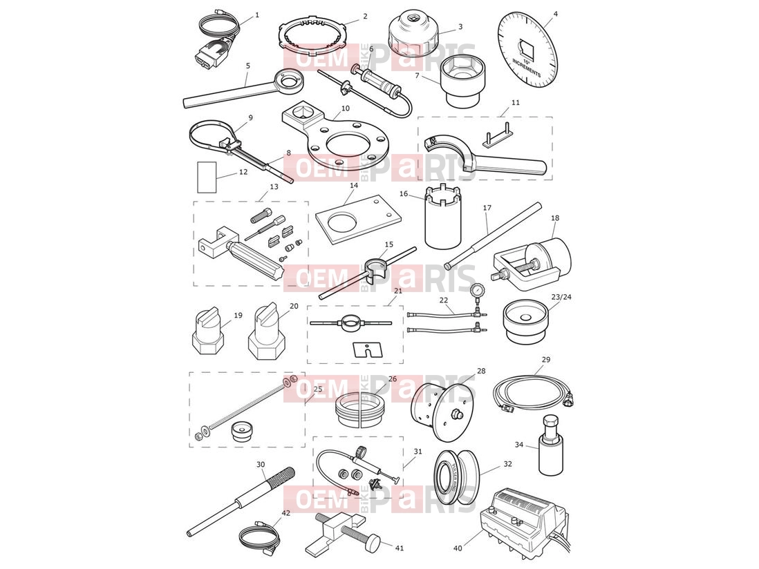 Triumph 2017 SPEED TRIPLE S 735438 > Service Tools
