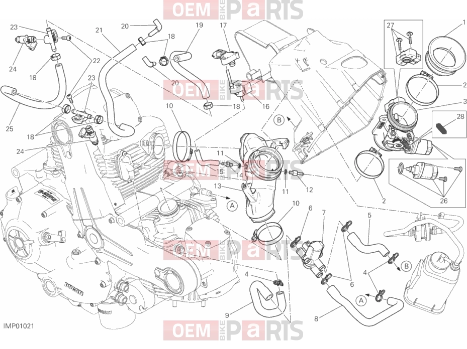 DUCATI 2017 Scrambler Classic THROTTLE BODY