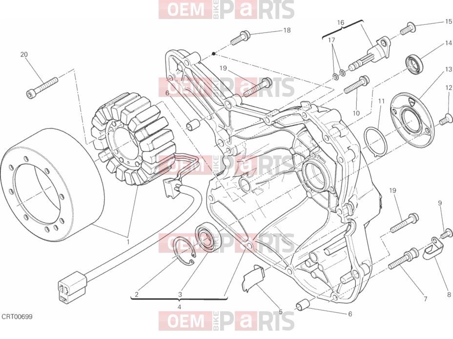 DUCATI 2017 Scrambler Classic GENERATOR COVER