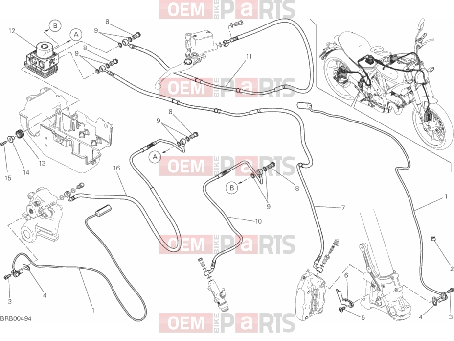 DUCATI 2017 Scrambler Classic ANTILOCK BRAKING SYSTEM (ABS)
