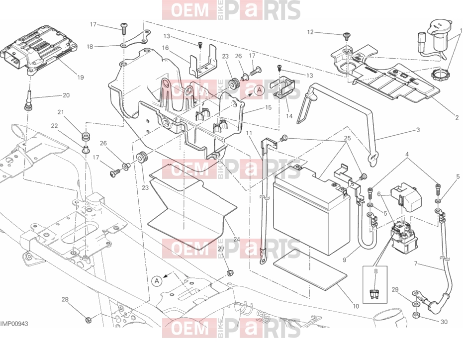 DUCATI 2017 Scrambler Classic BATTERY HOLDER