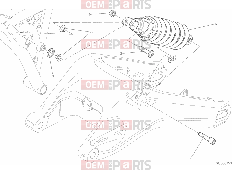DUCATI 2017 Scrambler Classic REAR SUSPENSION