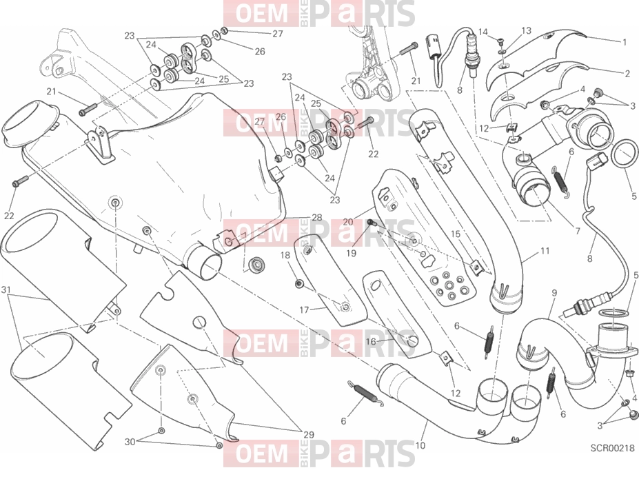 DUCATI 2017 Scrambler Classic EXHAUST SYSTEM