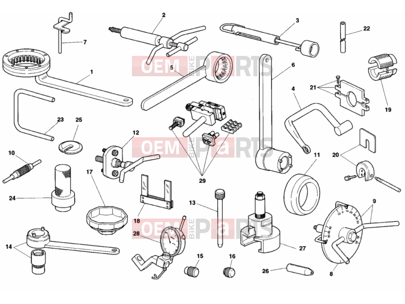 DUCATI 1992 Supersport 900 SS WORKSHOP SERVICE TOOLS » SPECIAL TOOLS