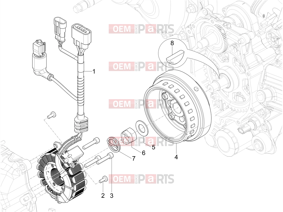 PIAGGIO MP3 310 Sport E5+ (EU) Engine » Flywheel magneto