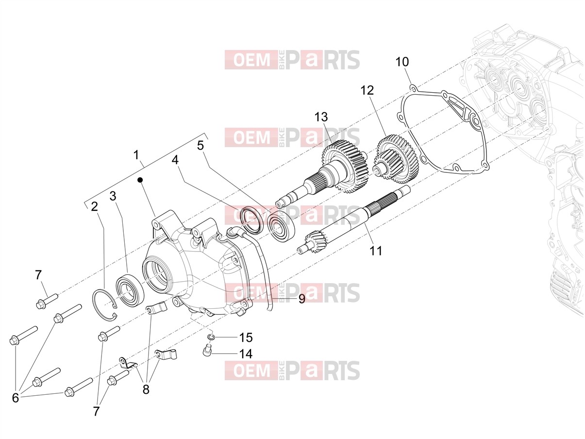PIAGGIO MP3 MAXI 530 HPE E5+ Exclusive (EU) Engine » Reduction unit