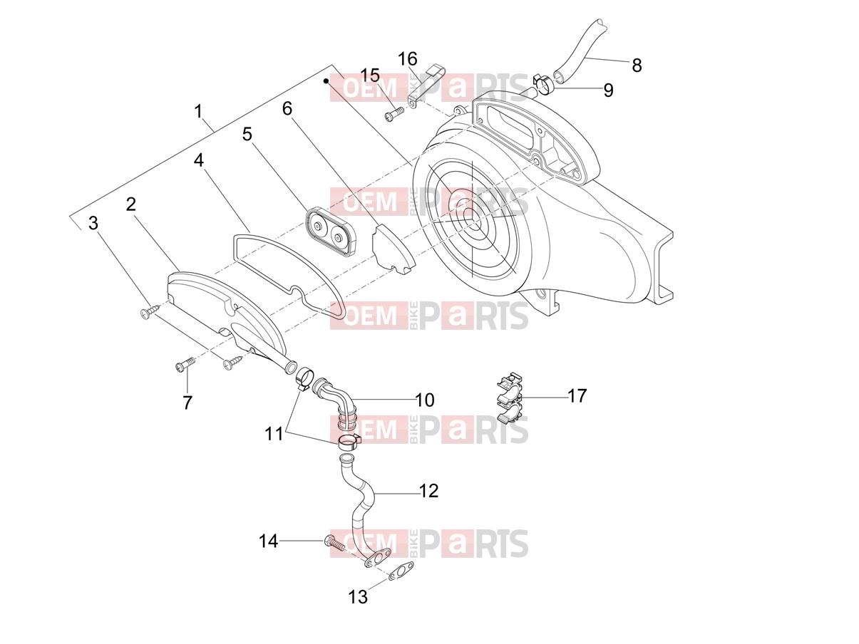 PIAGGIO Typhoon 50 4T E2 (CA, US) Engine » Secondary air box