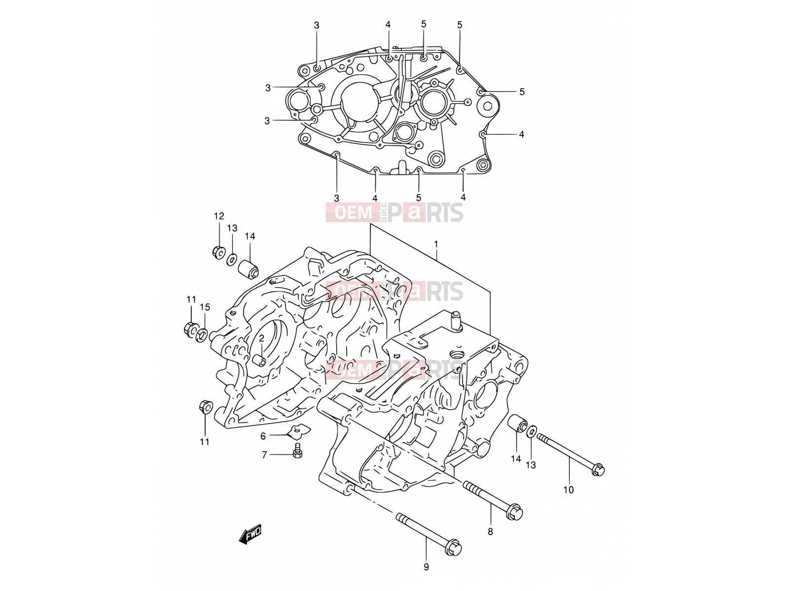 SUZUKI DR200SE K3 (2003) (E06,E24) 3 - CRANKCASE