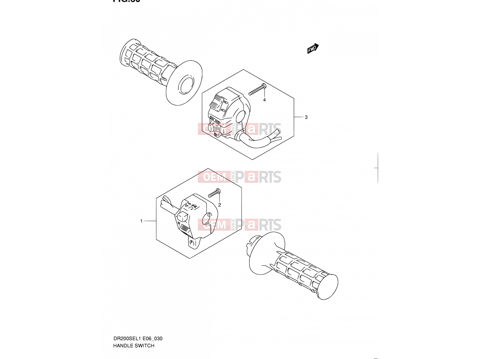SUZUKI DR200SE L1 (2011) (E06,E24) 30 - HANDLE SWITCH
