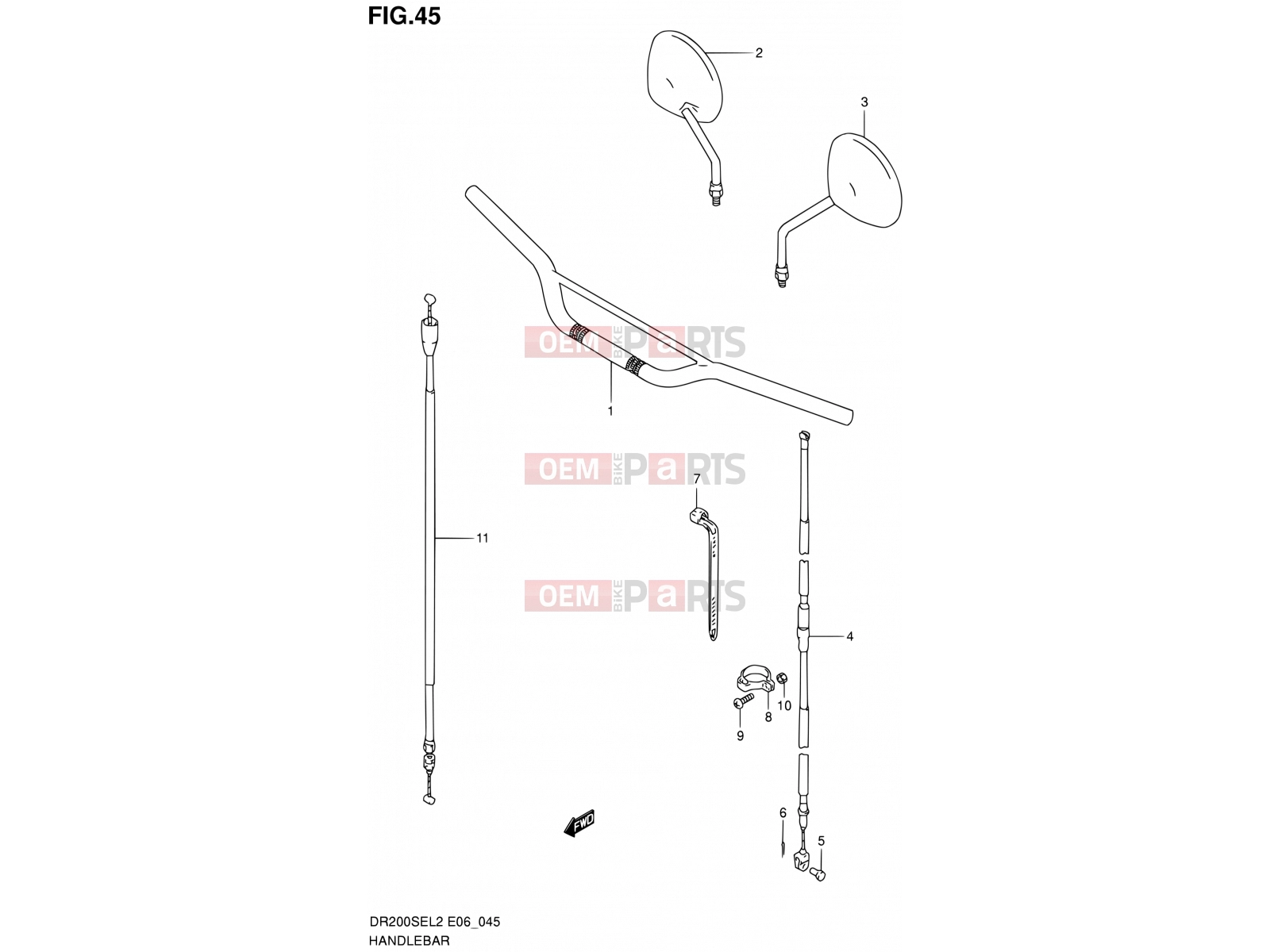 SUZUKI DR200SE L2 (2012) (E06) 45 - HANDLE BAR (DR200SEL2 E06)