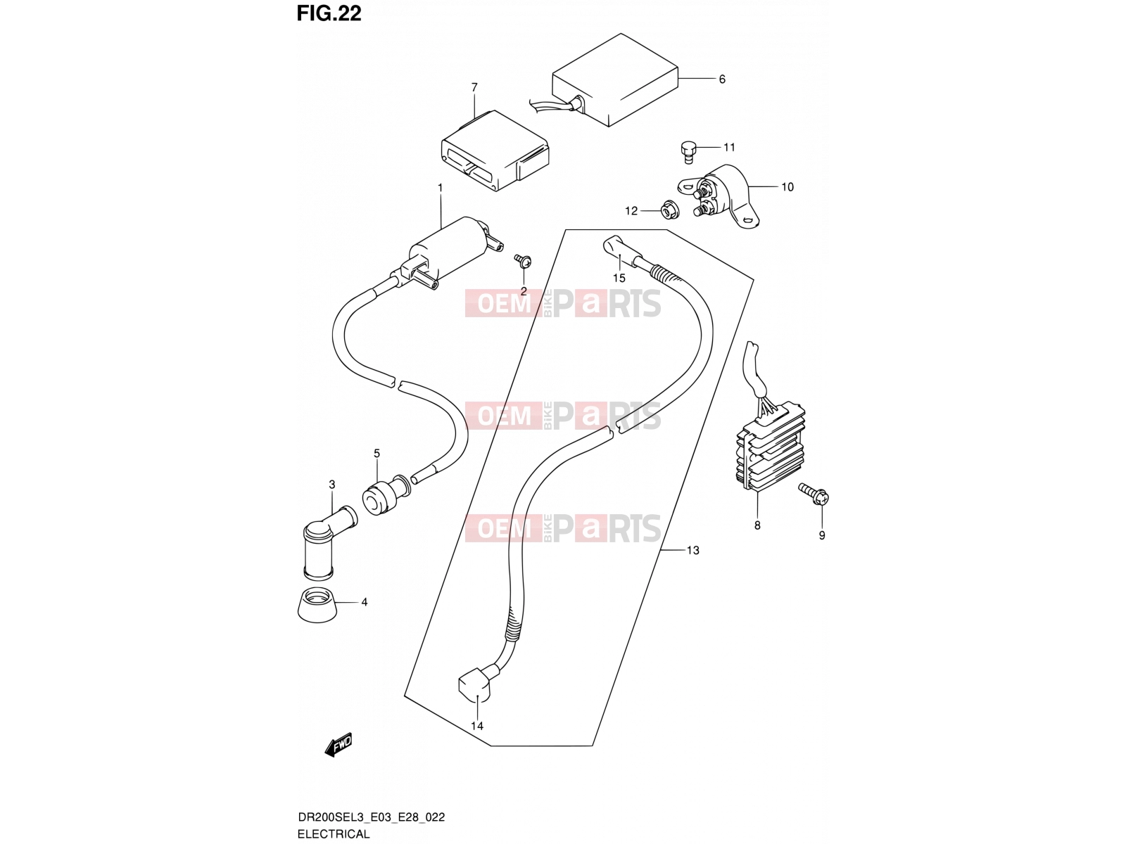 SUZUKI DR200SE L3 (2013) (E03,E28,E33) 22 - ELECTRICAL