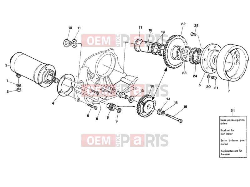DUCATI 1990 907 I.E. GENERATOR - STARTING MOTOR » IGNITION SYSTEM
