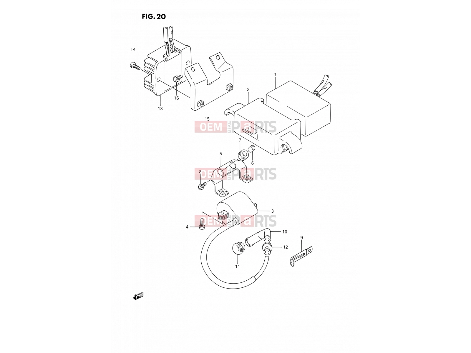 SUZUKI DR350S M (1991) (E02) 20 - ELECTRICAL