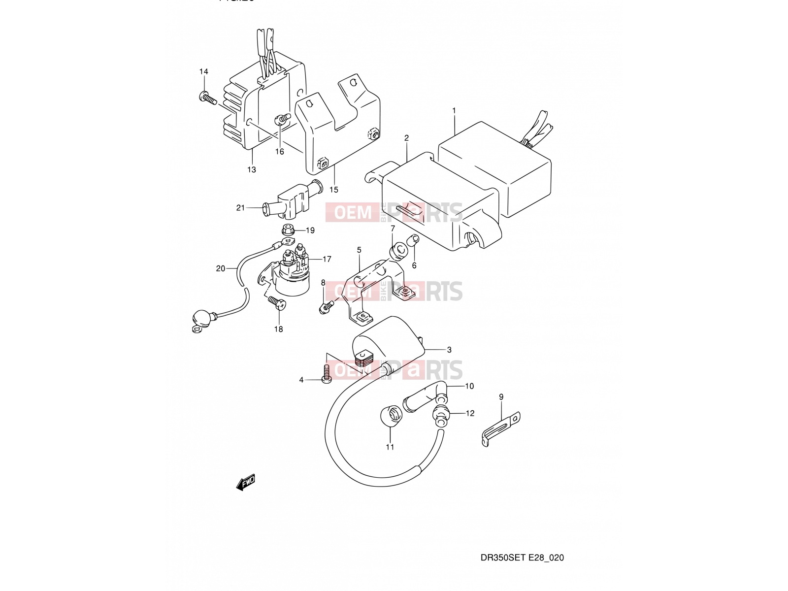SUZUKI DR350S M (1991) (E03,E28,E33) 20 - ELECTRICAL