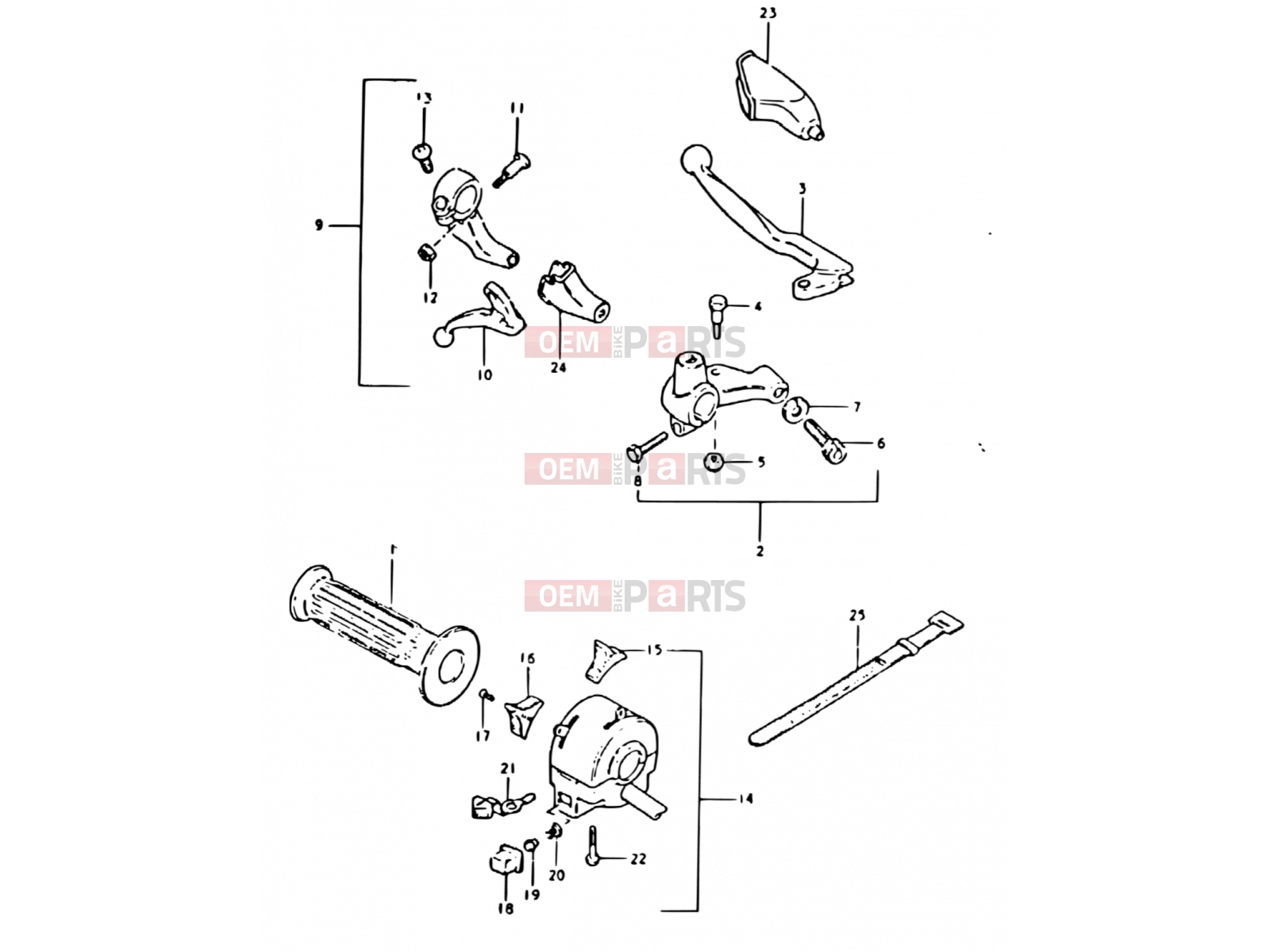SUZUKI DR400S T (1996) 64 - LEFT HANDLE SWITCH
