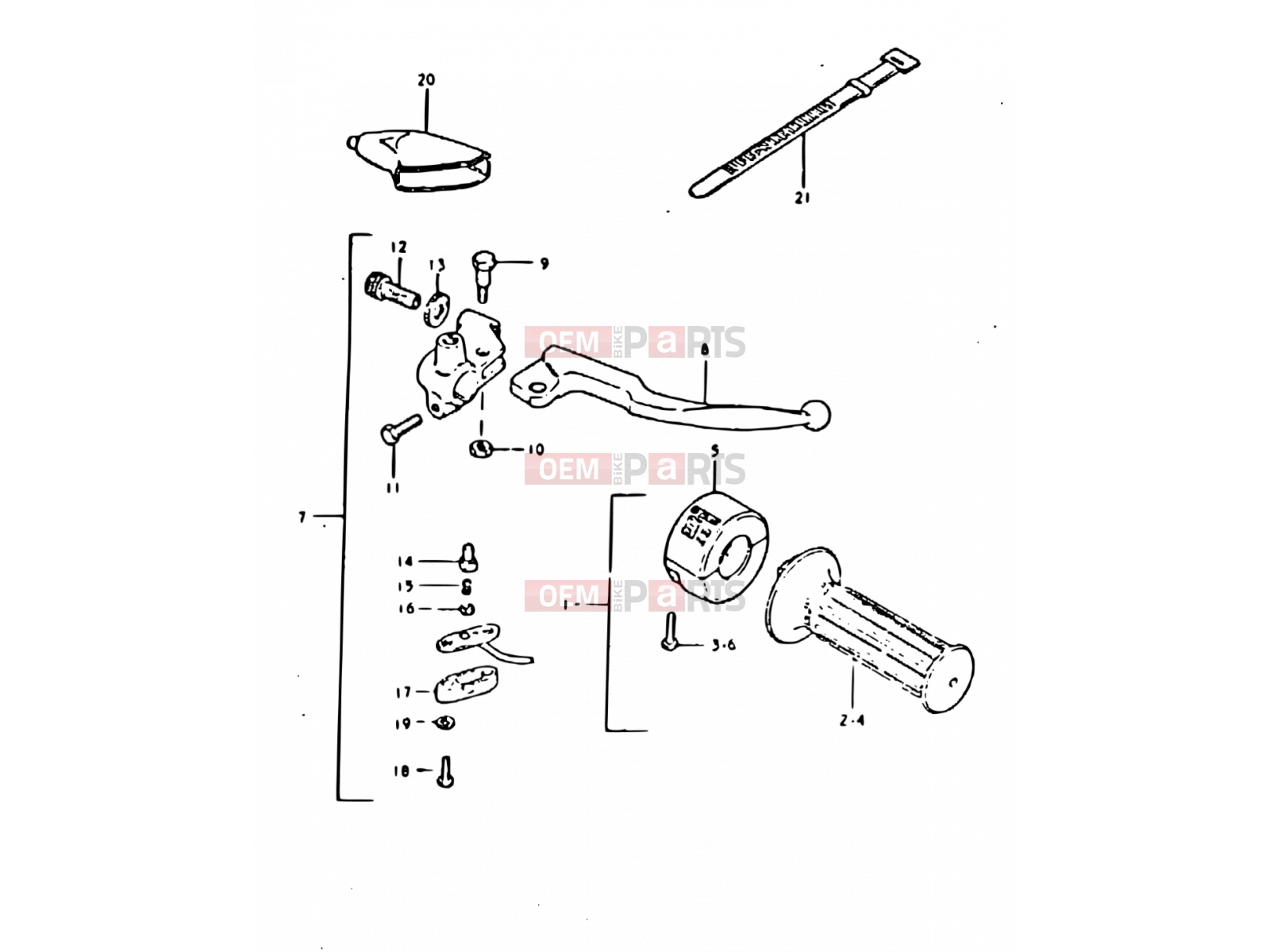 SUZUKI DR400S X (1999) 63 - RIGHT HANDLE SWITCH