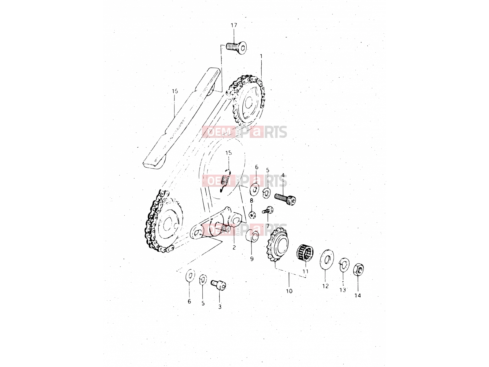 SUZUKI DR500S E (1984) 7 - BALANCER CHAIN