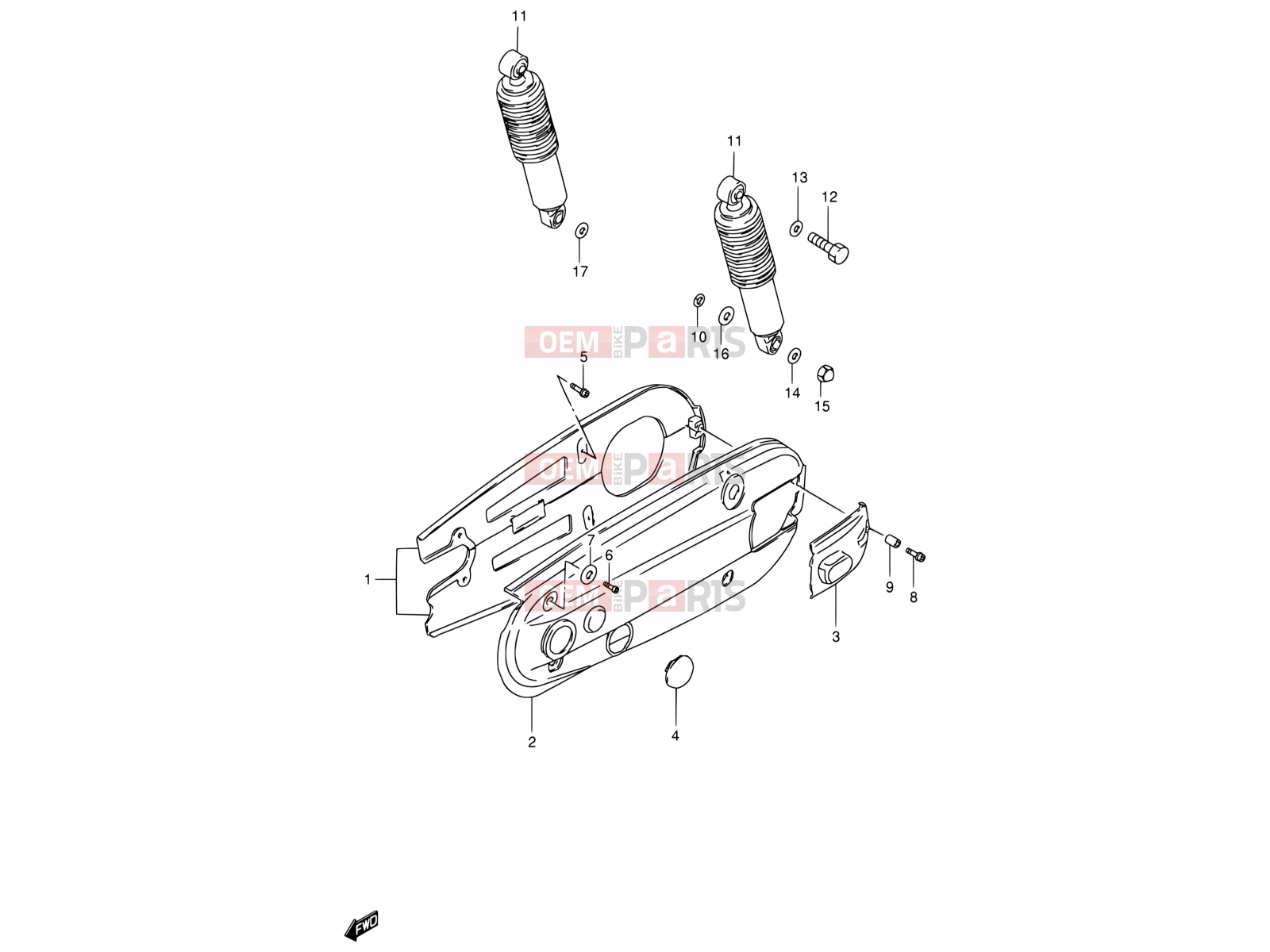 SUZUKI FB100 / FB100D V (1997) 50 - CHAIN CASE