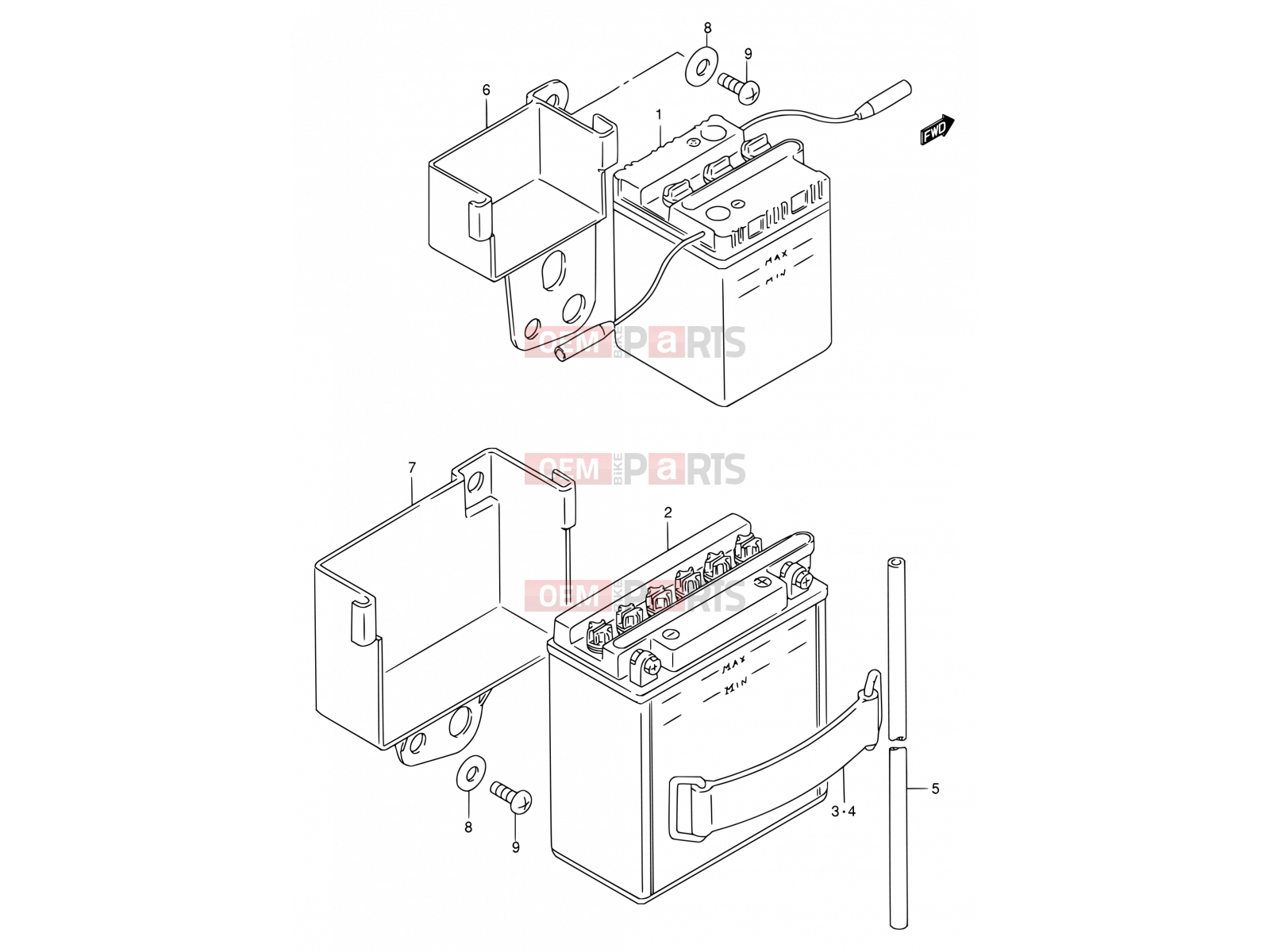 SUZUKI FB100 Y (2000) 21 - BATTERY