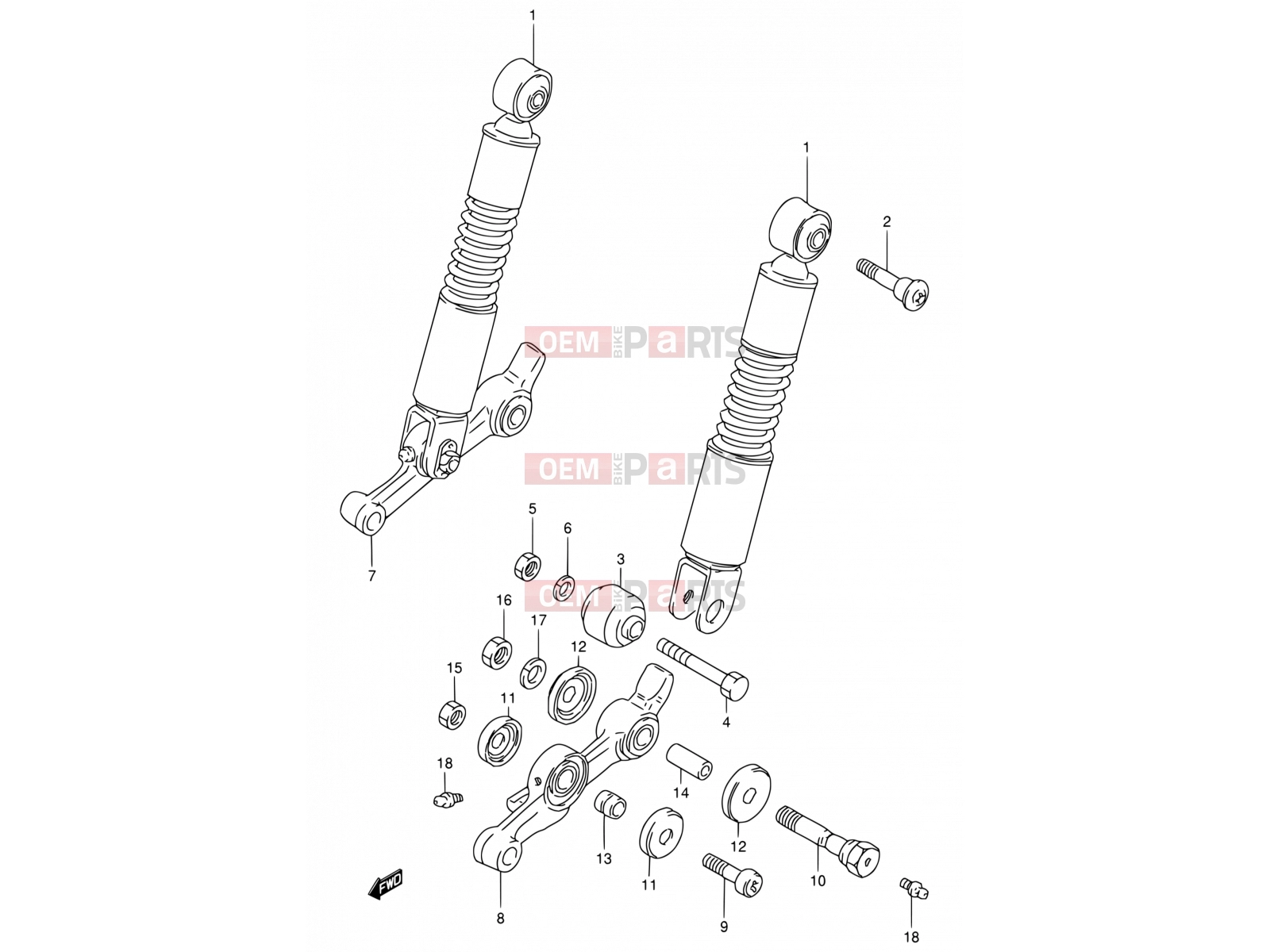 SUZUKI FB80 M (1991) 32 - FRONT SHOCK ABSORBER