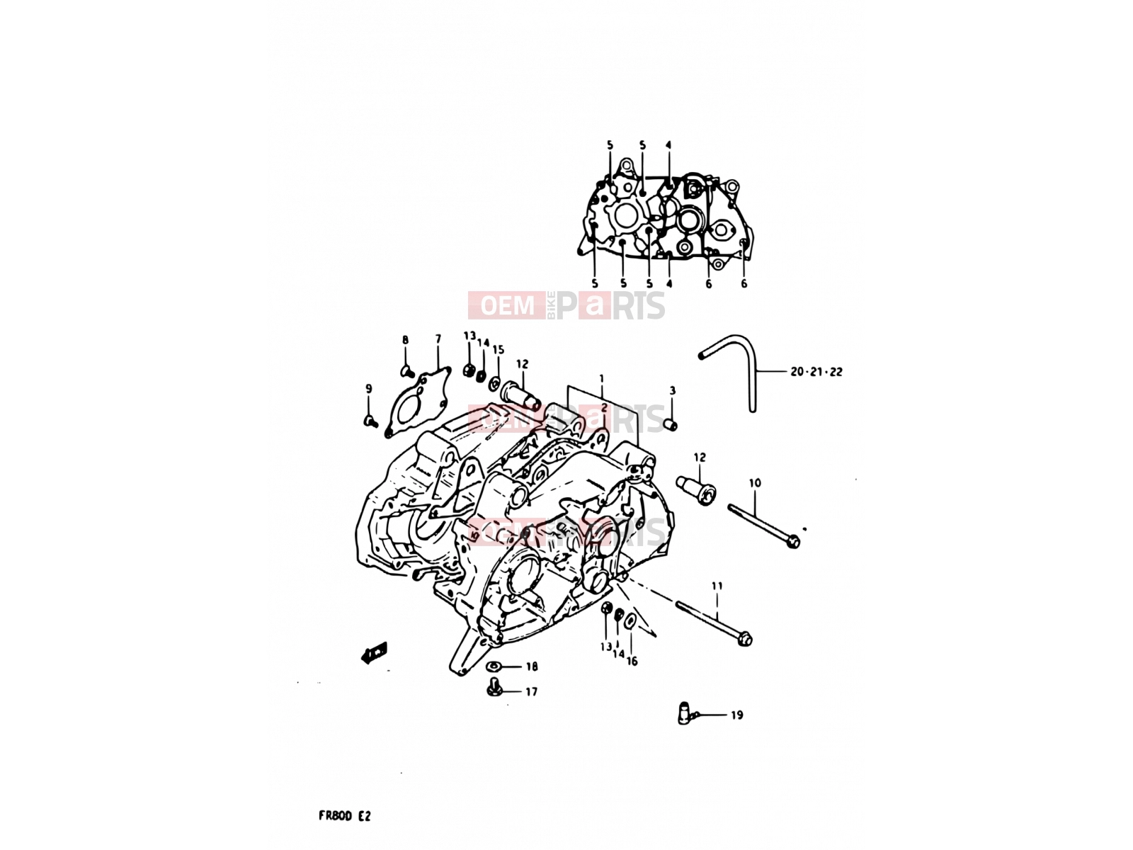 SUZUKI FR80 D (1983) 2 - CRANKCASE