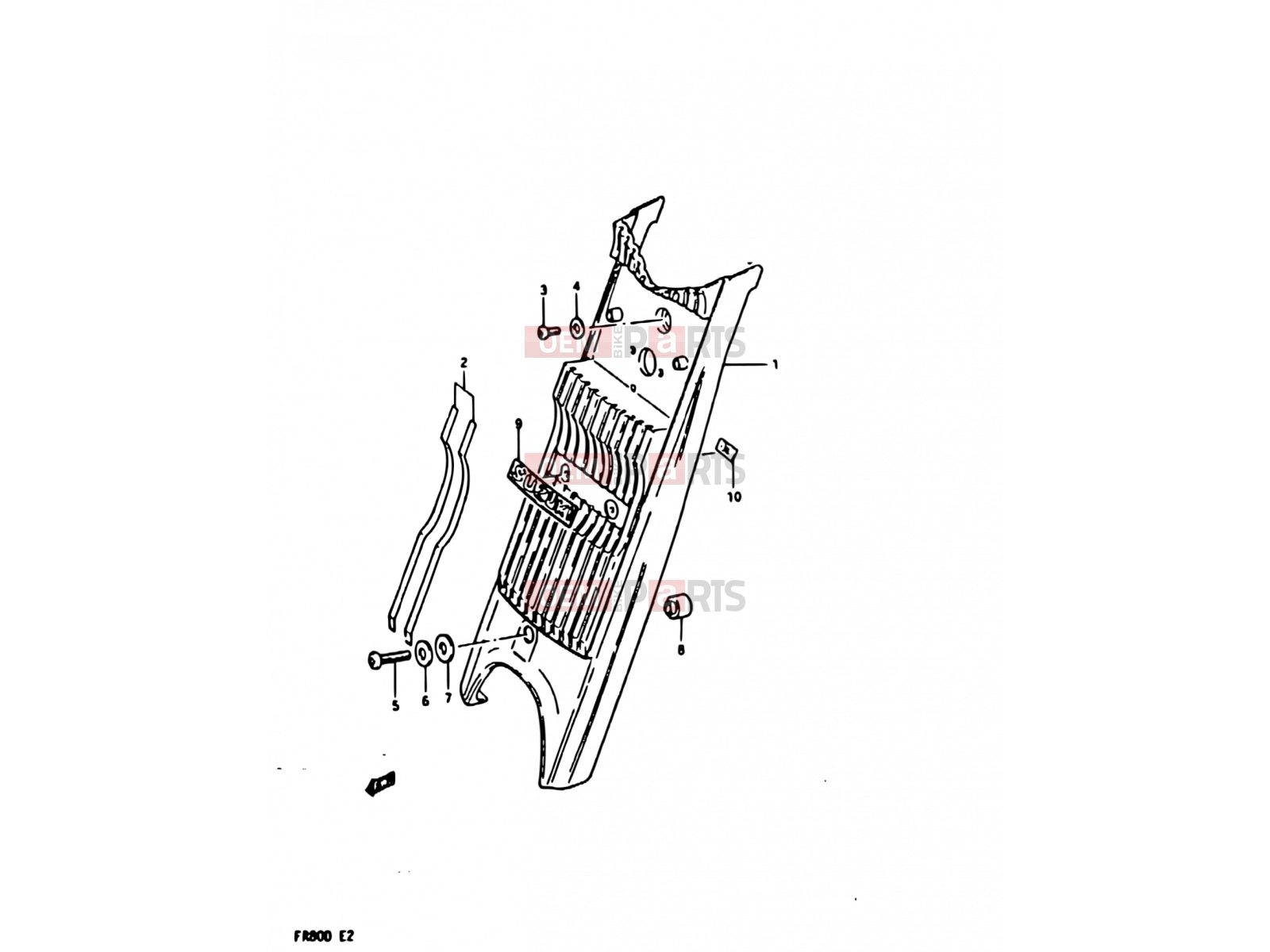 SUZUKI FR80 D (1983) 31 - FRONT FORK COVER